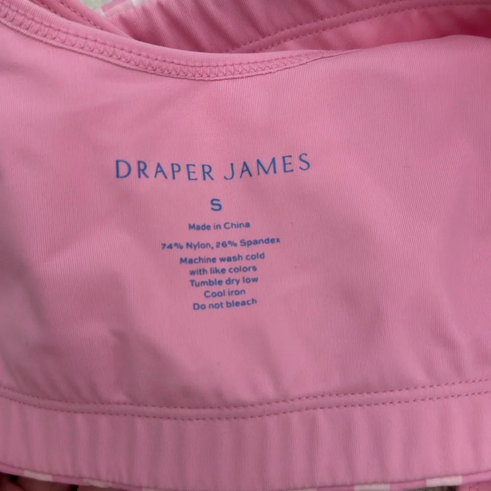 Draper James Pink Gingham Sports Bra size Small - Picture 3 of 3